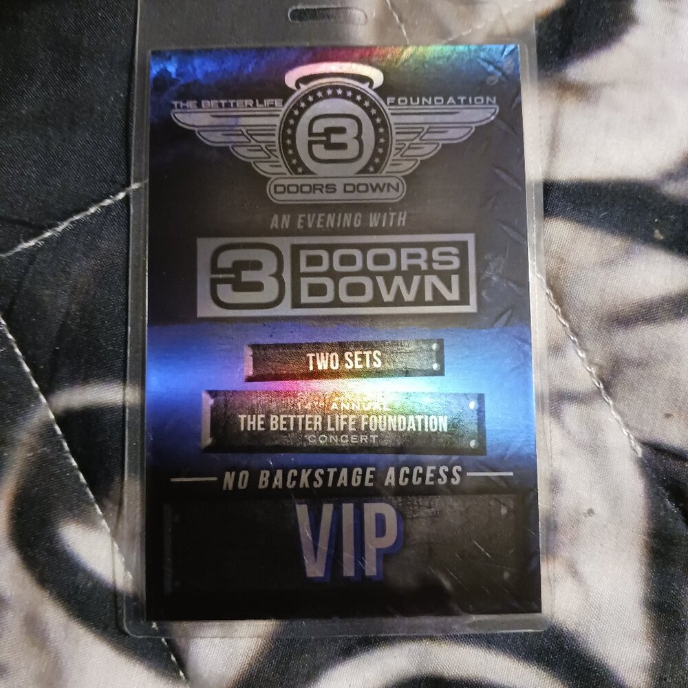 3 Doors Down October 21, 2017 VIP Pass